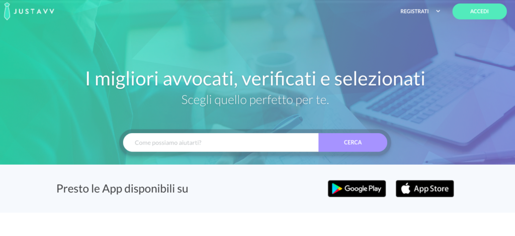 JustAvv.it: L'avvocato giusto per ogni consulenza legale. Presto via app